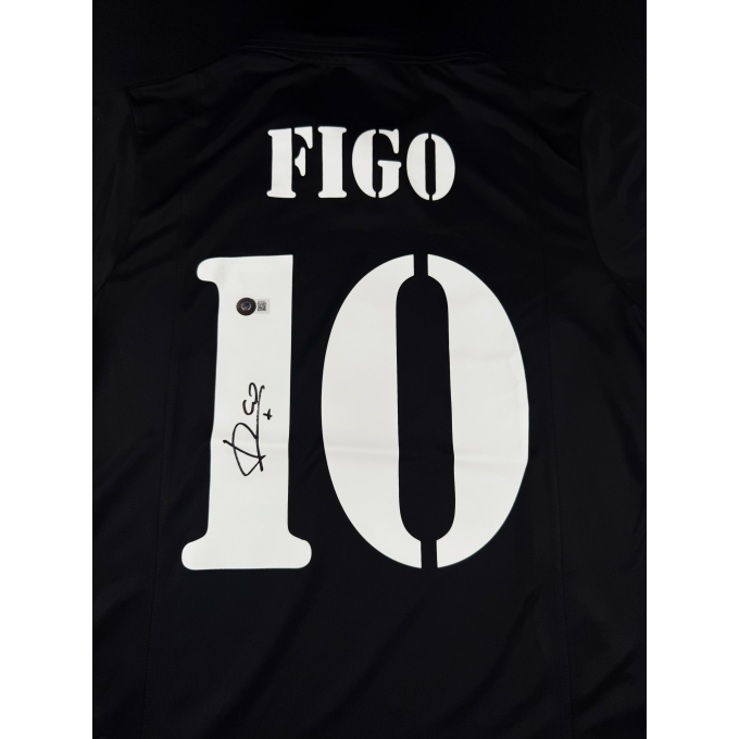 Luís Figo Autógrafo - Camisa do Real Madrid.