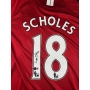 Paul Scholes Autógrafo - Camisa Manchester.