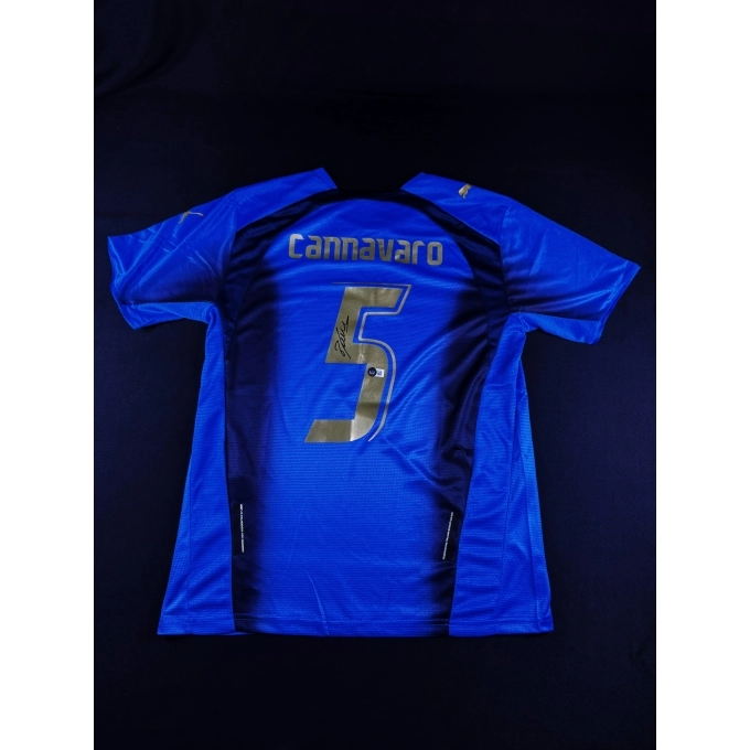 Fabio Cannavaro Autógrafo - Camisa Seleção da Itália. - Collection