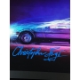 Michael J. Fox e Christopher Lloyd Autógrafos  Quadro Delorean - De Volta para o Futuro.