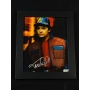 Michael J. Fox Autógrafo Quadro em cena do Filme "De volta para o Futuro 2".