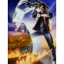 Michael J. Fox Autógrafo Quadro do Filme "De volta para o Futuro".