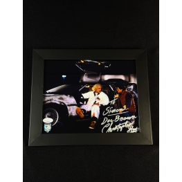 Christopher Lloyd Autógrafo Quadro - De Volta para o Futuro.