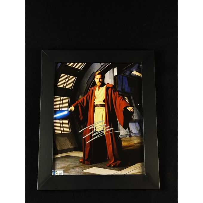 Ewan McGregor Autógrafo Quadro Star Wars - Ataque dos Clones.