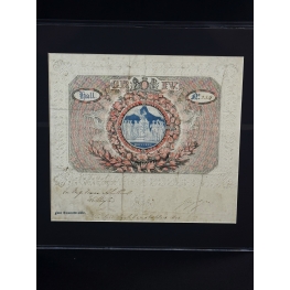 Duque de Wellington Assinatura em Convite de Coroação do Rei George IV.