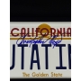 Christopher Lloyd Autógrafo - Placa “CALIFORNIA – OUTATIME”