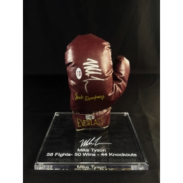 Mike Tyson Autógrafo - Luva de Boxe Everlast - Jack Dempsey Edição limitada.
