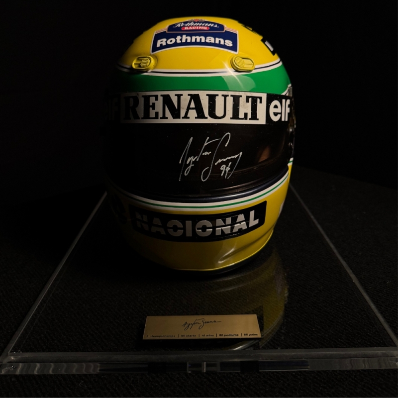Capacete Bell M3 - Autografado Por Ayrton Senna