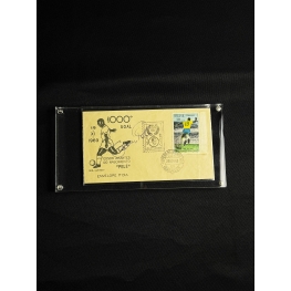 Pelé Autógrafo - Envelope (FDC)  comemorativo ao 1000º Gol do Pelé.