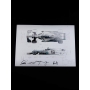 Lewis Hamilton, Valtteri Bottas, Toto Wolff, James Allison e Andy Cowell Autógrafos em Arte "Mercedes-AMG Petronas F1"