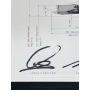 Lewis Hamilton, Valtteri Bottas, Toto Wolff, James Allison e Andy Cowell Autógrafos em Arte "Mercedes-AMG Petronas F1"