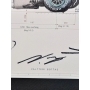 Lewis Hamilton, Valtteri Bottas, Toto Wolff, James Allison e Andy Cowell Autógrafos em Arte "Mercedes-AMG Petronas F1"