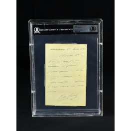 Charles de Gaulle Carta Assinada.