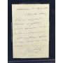 Charles de Gaulle Carta Assinada.