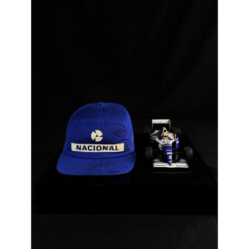 Ayrton Senna Autógrafo - Boné da Nacional