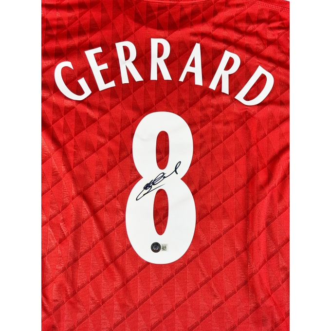 Steven Gerrard Autógrafo - Camisa Liverpool.