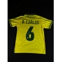 Roberto Carlos autógrafo - Camisa Amarela da Seleção Brasileira.