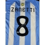 Javier Zanetti Autógrafo - Camisa da Seleção da Argentina.