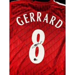 Steven Gerrard Autógrafo - Camisa Liverpool.
