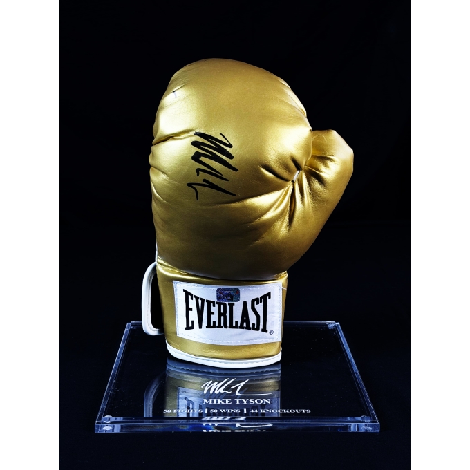 Mike Tyson Autógrafo - Luva de Boxe Everlast.