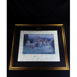 PGA Legends 98 Autógrafos - Obra de Arte Incluindo - "Jack Nicklaus, Tom Watson, Lee Elder & Era Greats"