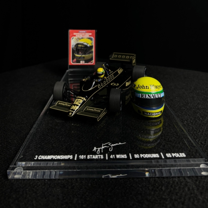 Ayrton Senna – Lotus 1986 | Card Autografado