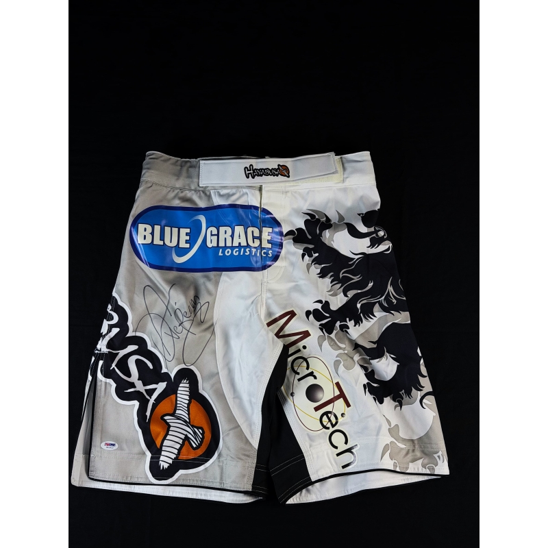 Alistair Overeem Autógrafo em Shorts MMA.
