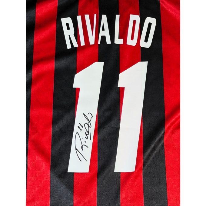 Rivaldo Autógrafo - Camisa do Milan.