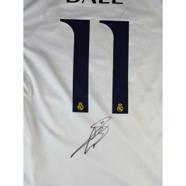 Gareth Bale Autógrafo - Camisa do Real Madrid.