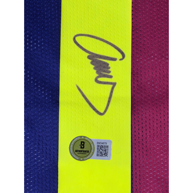 Javier Mascherano Autógrafo - Camisa do Barcelona.