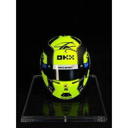 Lando Norris Autógrafo - Mini Capacete.