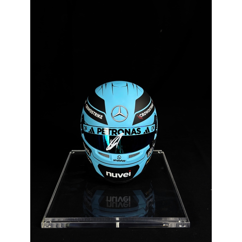 George Russel Autógrafo - Viseira Mini Capacete.