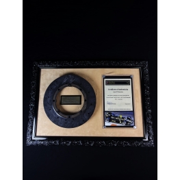 Ayrton Senna Autógrafo -  em Disco de Freio da Lótus 97T - GP Estoril 1985