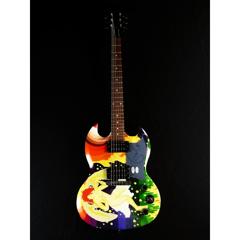 Eric Clapton Autógrafo - Guitarra.