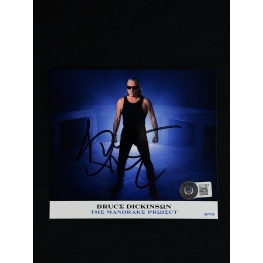 Bruce Dickinson Autógrafo - Pôster "The Mandrake Project".