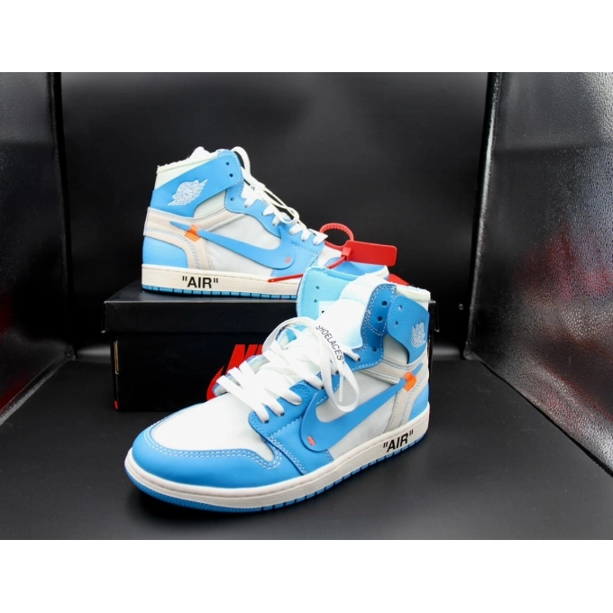 NIKE AIR JORDAN 1 Off-White UNC オフホワイト28 Tênis OFF-WHITE x AIR JORDAN 1 “UNC. - Collection Prime