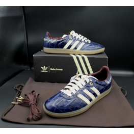 Tênis ADIDAS SAMBA x WALES BONNER “NAVY CROC”.