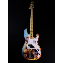 Steve Harris Autógrafo - "Eletric Guitar".