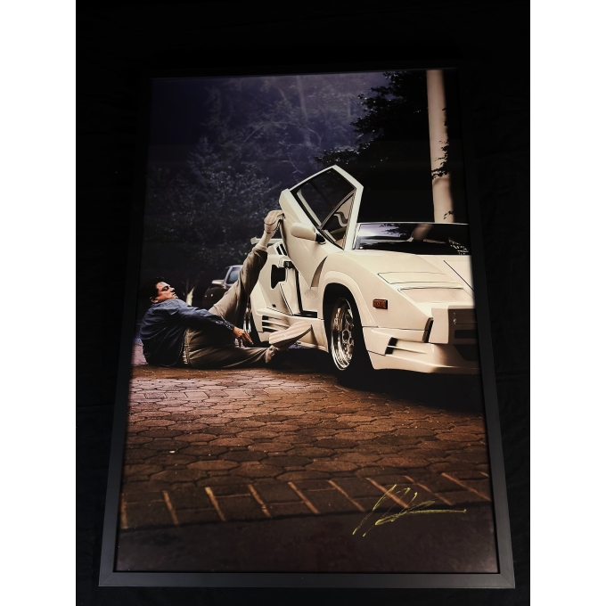 Jordan Belfort  "The Wolf of Wall Street" - Autógrafo Emoldurado, Icônica " Cena Leonardo DiCaprio Lamborghini".