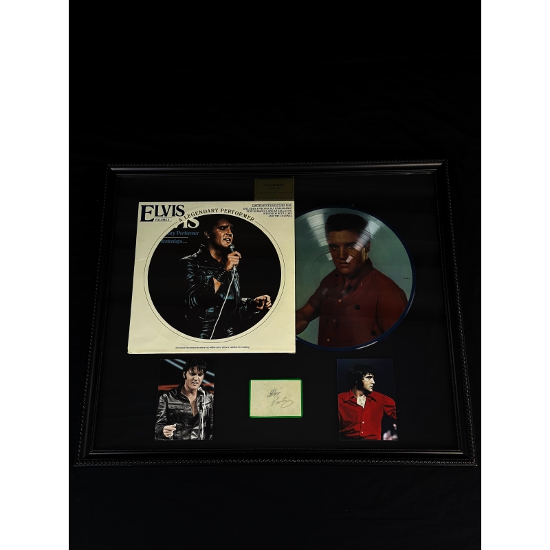 Elvis Presley Autógrafo - "A legendary Performer".