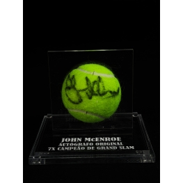 John Mcenroe Autógrafo - Bola de Tênis.