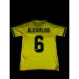 Roberto Carlos autógrafo - Camisa Amarela da Seleção Brasileira.