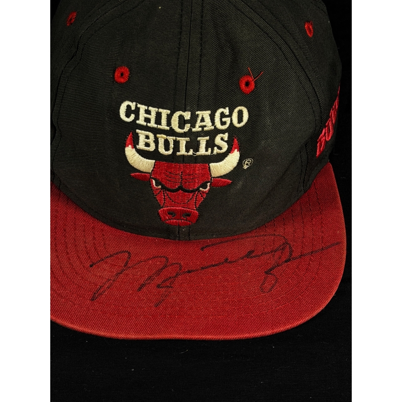 Michael Jordan Autógrafo - Boné "Chicago Bulls".