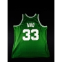 Larry Bird Autógrafo - Camisa de Basquetebol "Celtics".