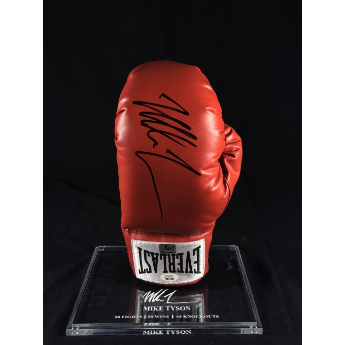 Mike Tyson Autógrafo - Luva de Boxe Everlast.
