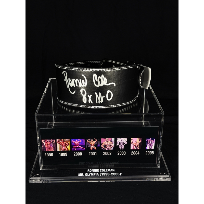 Ronnie Coleman Autógrafo Cinto de Musculação.