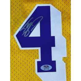 Shaquille O'Neal Autógrafo - Camisa de Basquetebol da Lendária equipe Los Angeles Lakers.