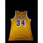 Shaquille O'Neal Autógrafo - Camisa de Basquetebol da Lendária equipe Los Angeles Lakers.