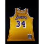 Shaquille O'Neal Autógrafo - Camisa de Basquetebol da Lendária equipe Los Angeles Lakers.