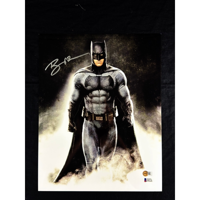 Ben Afleck Autógrafo - Pôster Batman (DC EXTENDED UNIVERSE)